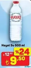 HAYAT SU 500 ML fiyat ve kampanya bilgisi